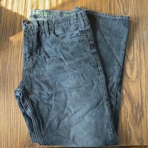 Men’s black straight leg jeans 38/32